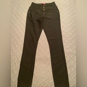 Silver Crush Black Stretch Pants Skinny Legs size M